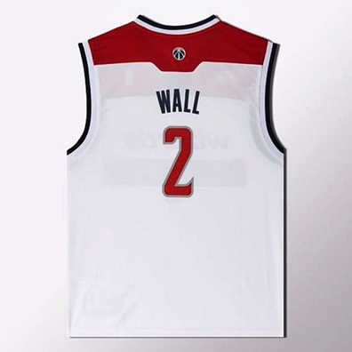 Adidas Camiseta Réplica John Wall Wizards (blanco/rojo/marino)