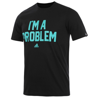 Adidas Camiseta Im A Problem (negro/turquesa)