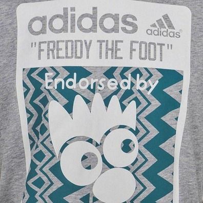 Adidas Camiseta Freddy Foot (gris/verde)