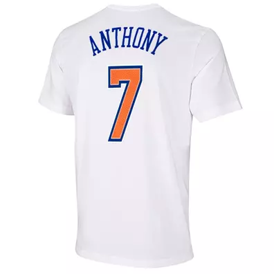 Adidas Camiseta NBA Game Time Anthony Nº 7 (blanco/naranja/azul)