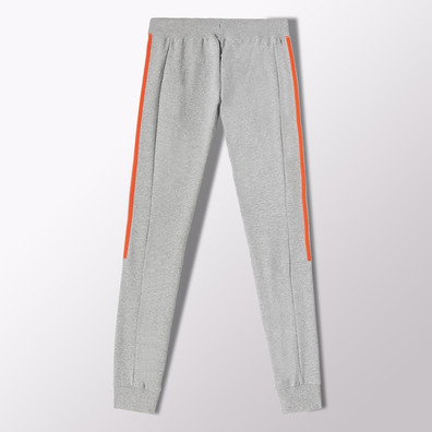 Adidas Pantalón Mujer Essentials Brushed (gris/naranja fluor)