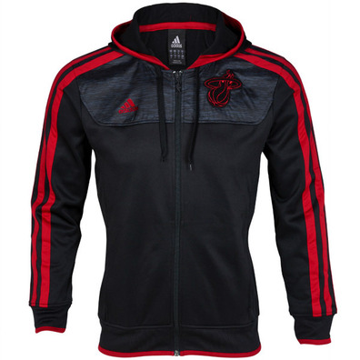 Chaqueta Adidas Miami Heat (negro/burdeos)