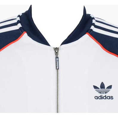 Adidas Original Chaqueta Superstar TrackTop (blanco/marino)