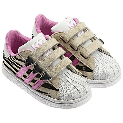 Adidas Superstar Tiger CF Inf (beig/negro/rosa)