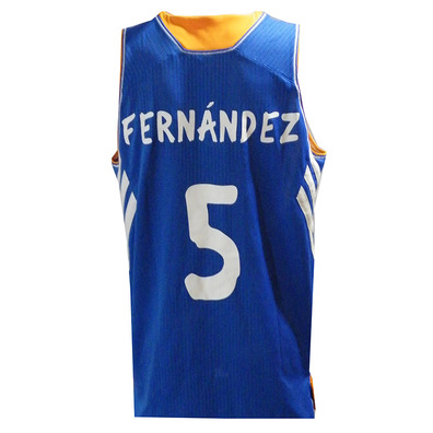 Camiseta Rudy Fernández Real Madrid Basket 13/14 (azul/blanco)