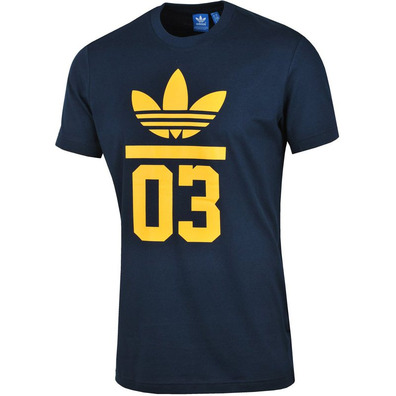 Adidas Originals Camiseta 3Foil (marino/amarillo)