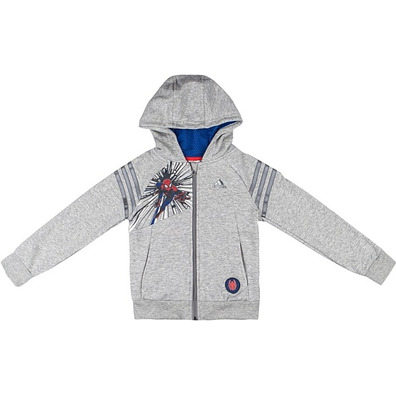 Adidas Chándal Capucha Marvel Spider-Man FZ (gris/grisoscuro)