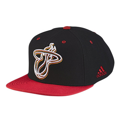 Adidas NBA Gorra Miami Heat (negro/granate/blanco)