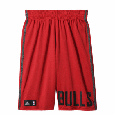 Adidas NBA Short  Chicago Bulls Winter Hoops Rev (rojo/gris)