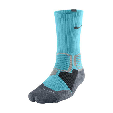 Calcetines Nike Hyper Elite Basket Crew (449/azul turquesa/gris)