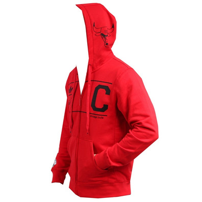 Adidas  Chaqueta Capucha Chicago Bulls (rojo/negro)