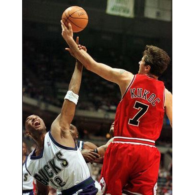 Adidas Camiseta Swingman Kukoc Bulls (roja/blanco)