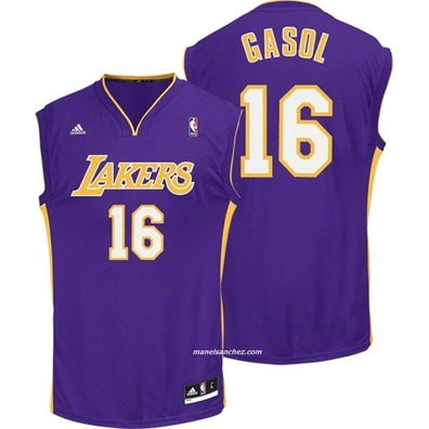 Adidas Camiseta Réplica Gasol Lakers (purpura)