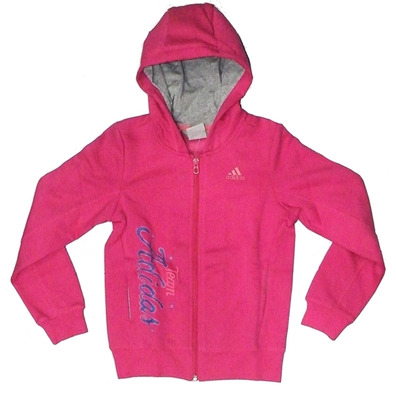 Adidas Sudadera Young Girl Full Zip (rosado brillante)