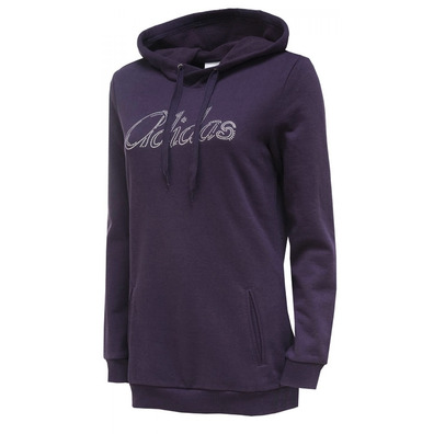 Adidas Sudadera Mujer Glitter Hoody (violeta)