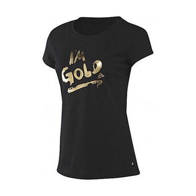 Adidas Camiseta Gold Tee (negro/oro)