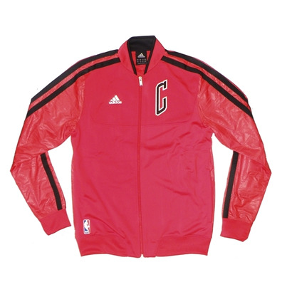 Adidas Chaqueta On-Court Chicago Bulls (rojo/negro)