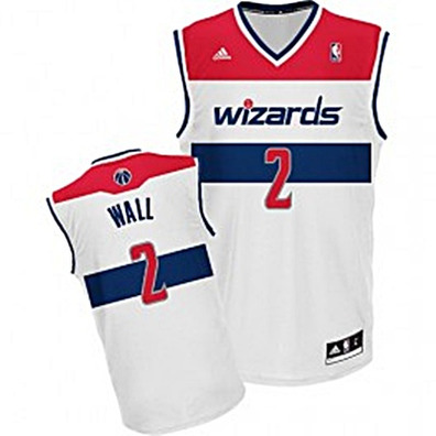 Adidas Camiseta Réplica John Wall Wizards (blanco/rojo/marino)