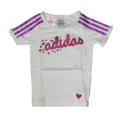 Adidas Camiseta Logo Adigirl (blanco/purpura)