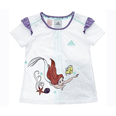 Adidas Chándal Bebé Disney Sirenita (Blanco/Purpura)