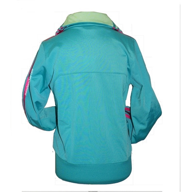 Adidas Chaqueta YG Reinv TT (verdementa/rosa)