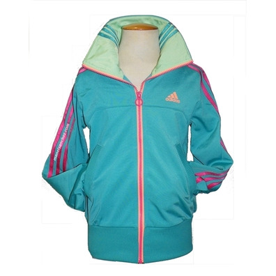 Adidas Chaqueta YG Reinv TT (verdementa/rosa)