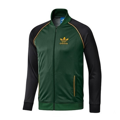 Adidas Chaqueta Superstar Track Top (verde oscuro/negro)