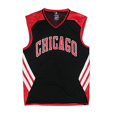 Adidas Camiseta Rev S/M Sum Run Chigaco Bulls (rojo/negro)