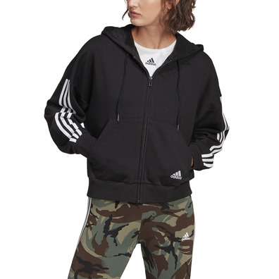 Adidas Essentials Cut 3-Stripes Full-Zip Hoodie