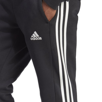 Adidas Essentials Fleece Slim fit 3-Stripes Pants "Black"