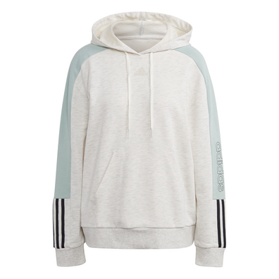 Adidas Essentials Logo Colorblock Hoodie W "Off White"