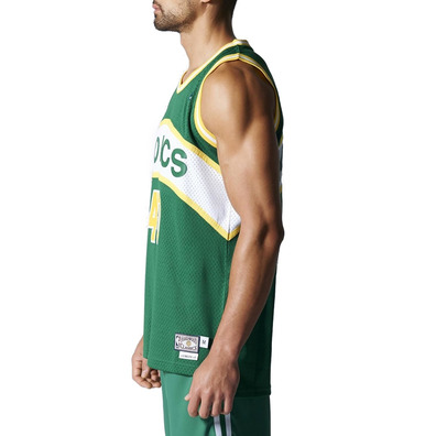 Adidas NBA Swingman Retired Seattle Sonics Kemp #40 (vert /jaune)