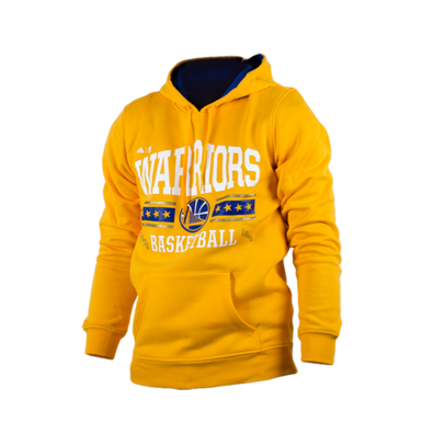 Adidas NBA Washed Pullover Hoody Golden State Warrios (Jaune / Blanc / Bleu)