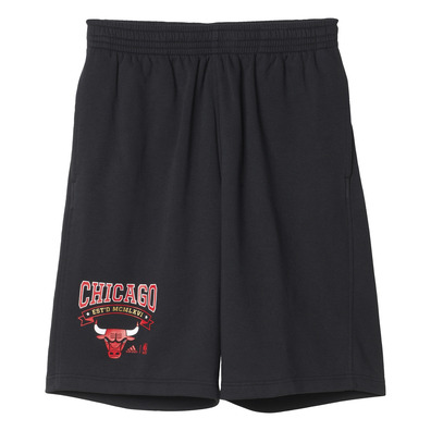 Adidas NBA Washed Short Chicago Bulls(Noir)