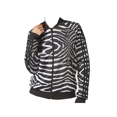 Adidas Original Chaqueta Supergirl Zebra (negro/blanco)