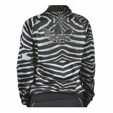 Adidas Original Chaqueta Supergirl Zebra (negro/blanco)