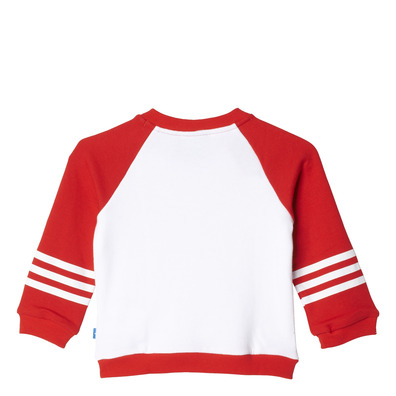 Adidas Originals Chándal Bebé YWF Crew (white/vivid red/onix)