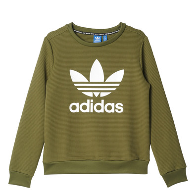 Adidas Originals Trefoil Crew Swatshirt Femme (olive cargo)