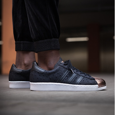 Adidas Originals Superstar 80s "Metal Toe" (core black/white/vapour grey met)