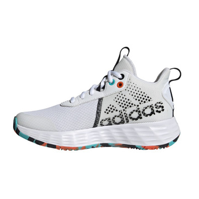 Adidas OwnTheGame 2.0 Kids "White-True Orange"