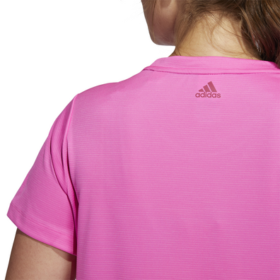 Adidas Training Bos Logo Tee Plus Size "Screaming Pink"