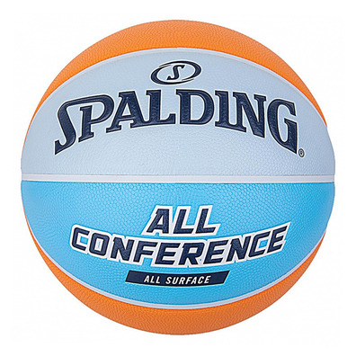 Balón Spalding All Conference Orange Blue Sz7 Rubber Basket