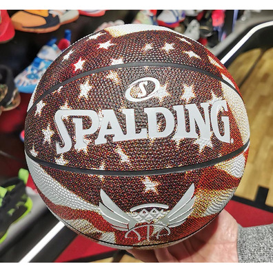 Spalding Trend Stars Stripes Sz5 Rubber Basketball