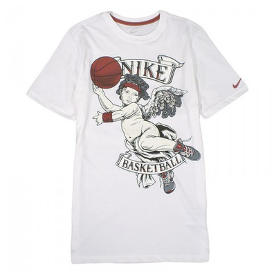 Nike Camiseta Basketball Cherub (100/blanco)