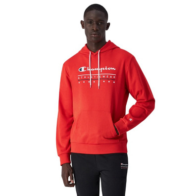 Champion Athletic Hooded Sweatshirt "Red"