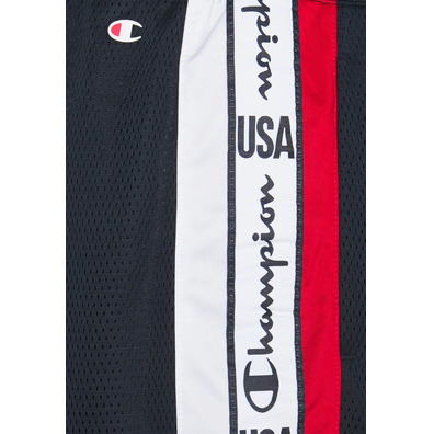 Champion Basketball USA Script Logo Tape Bermuda Mesh "Navy"