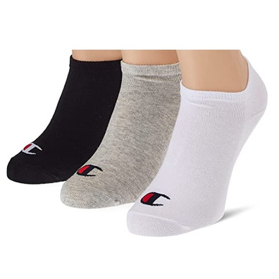 Champion Casual Sneaker Socks 3PP "Grey/Multicolor"