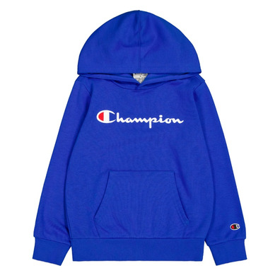 Champion Kids Big Logo Fleece Hoodie "Nautical Blue"