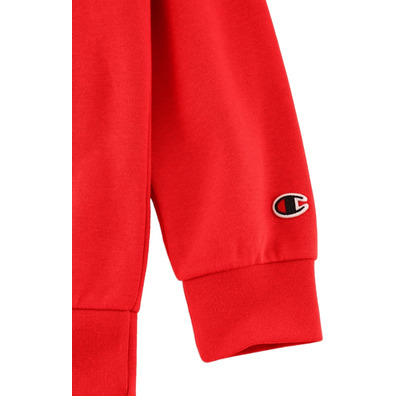 Champion Kids Big Logo Fleece Hoodie "Red"