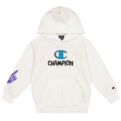 Champion Kids Graphic Fleece Hoodie "White"